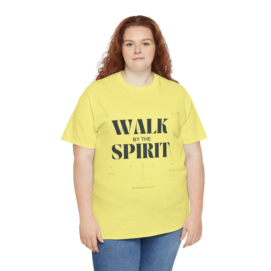 Walk by the Spirit - Galatians 5:16 Tee | Unisex Heavy Cotton Christian Shirt