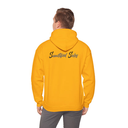 Hooded Sweatshirt - Elegant 'Sanctified Soles' Design for Faithful Believers