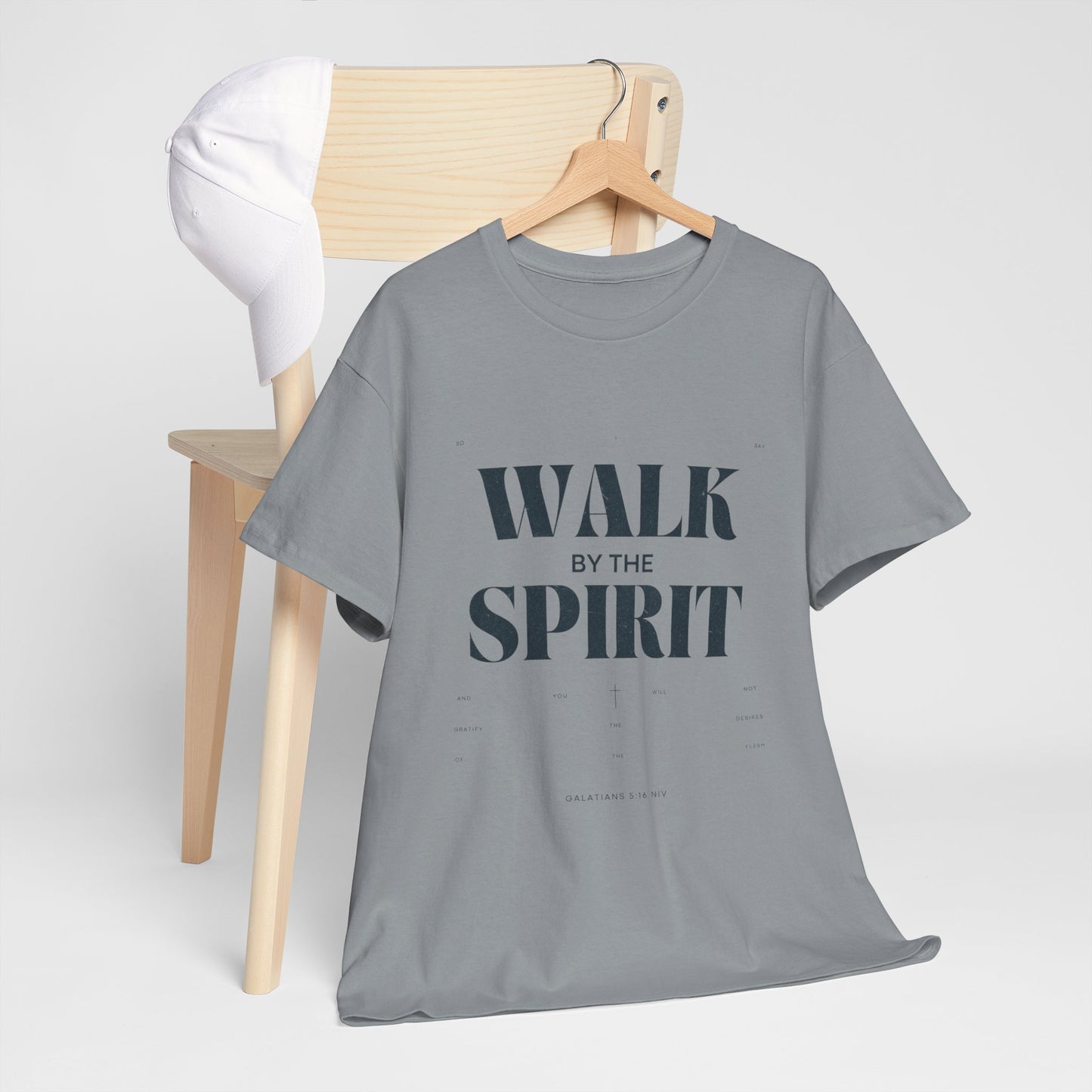 Walk by the Spirit - Galatians 5:16 Tee | Unisex Heavy Cotton Christian Shirt