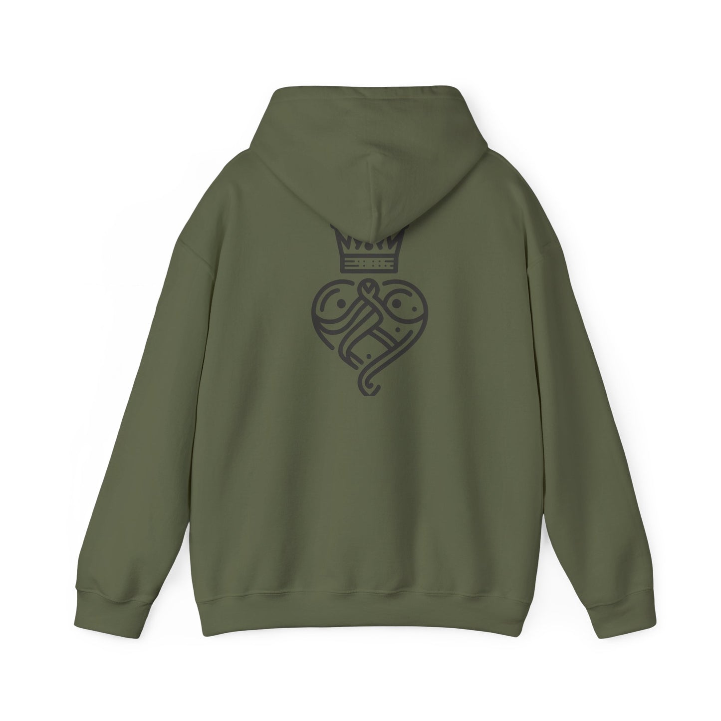 Crown Heart Hoodie - Royal & Redeemed Sanctified Soles Design