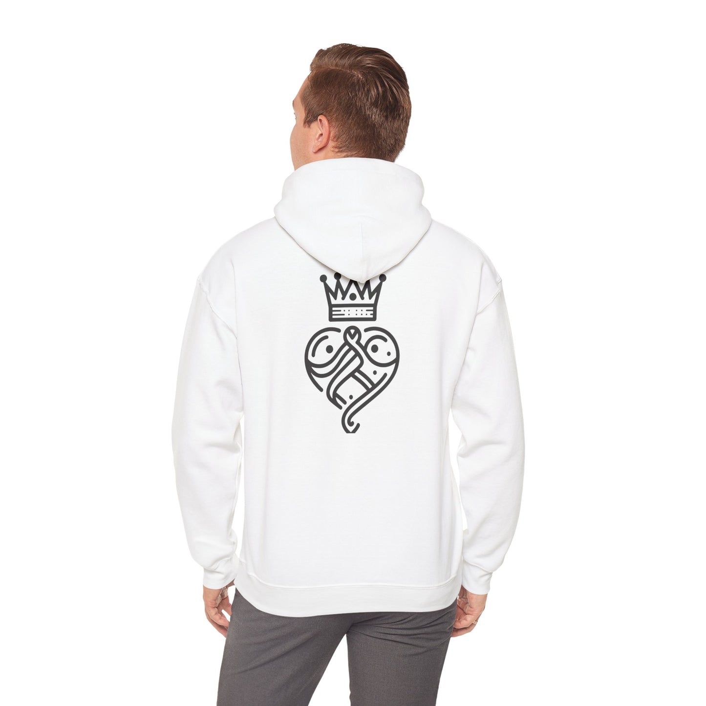 Crown Heart Hoodie - Royal & Redeemed Sanctified Soles Design