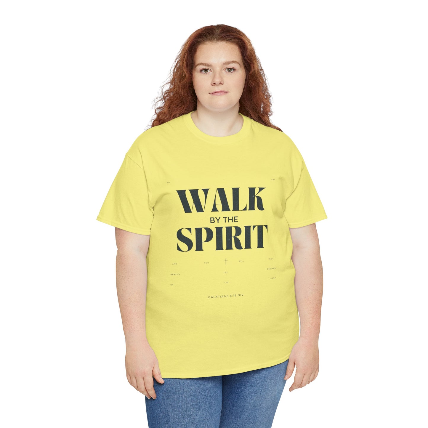 Walk by the Spirit - Galatians 5:16 Tee | Unisex Heavy Cotton Christian Shirt
