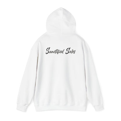 Hooded Sweatshirt - Elegant 'Sanctified Soles' Design for Faithful Believers