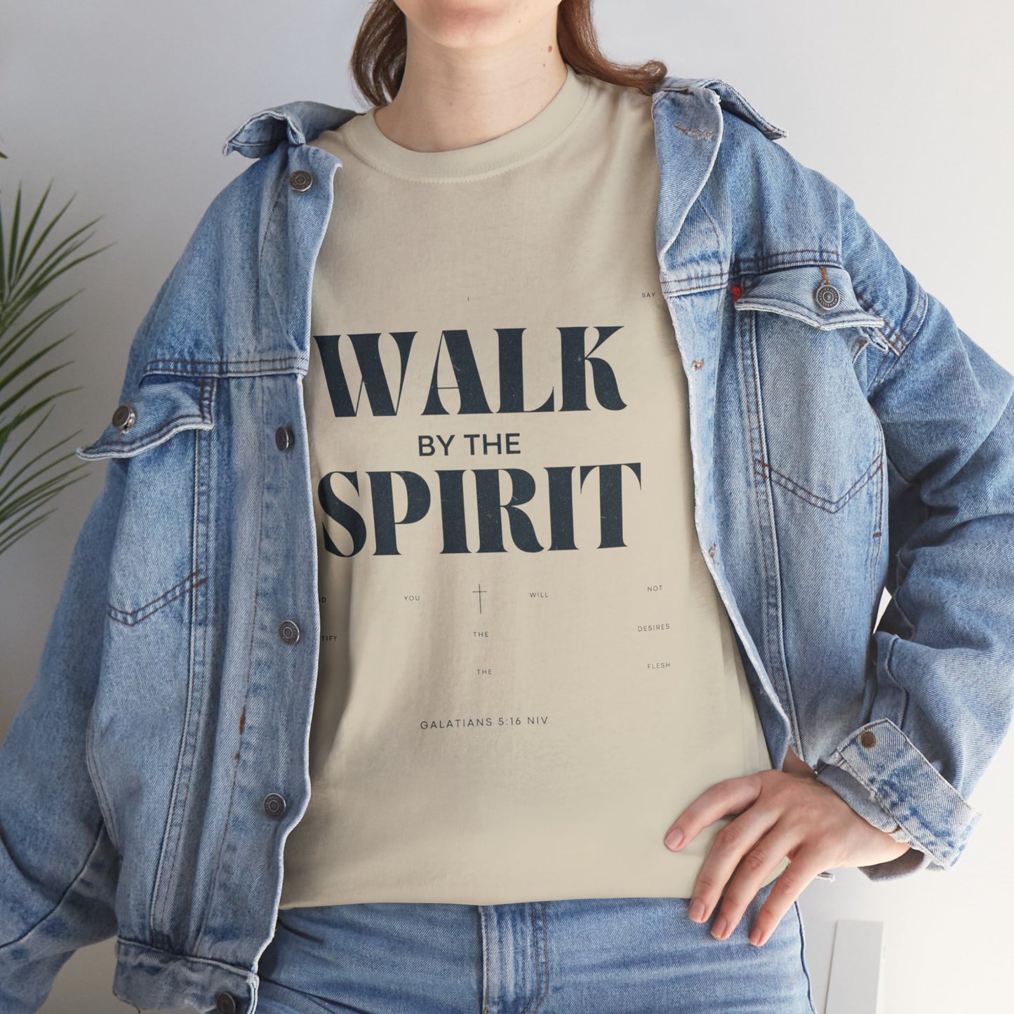 Walk by the Spirit - Galatians 5:16 Tee | Unisex Heavy Cotton Christian Shirt