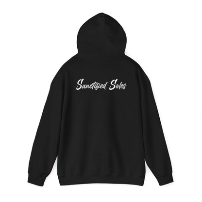 Hooded Sweatshirt - Elegant 'Sanctified Soles' Design for Faithful Believers