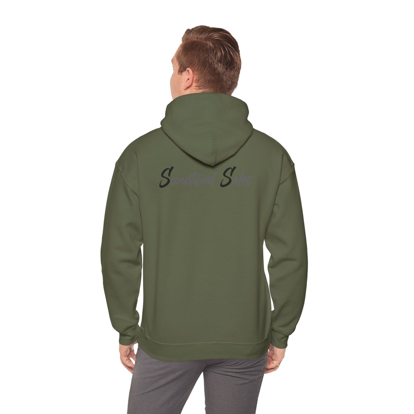 Hooded Sweatshirt - Elegant 'Sanctified Soles' Design for Faithful Believers