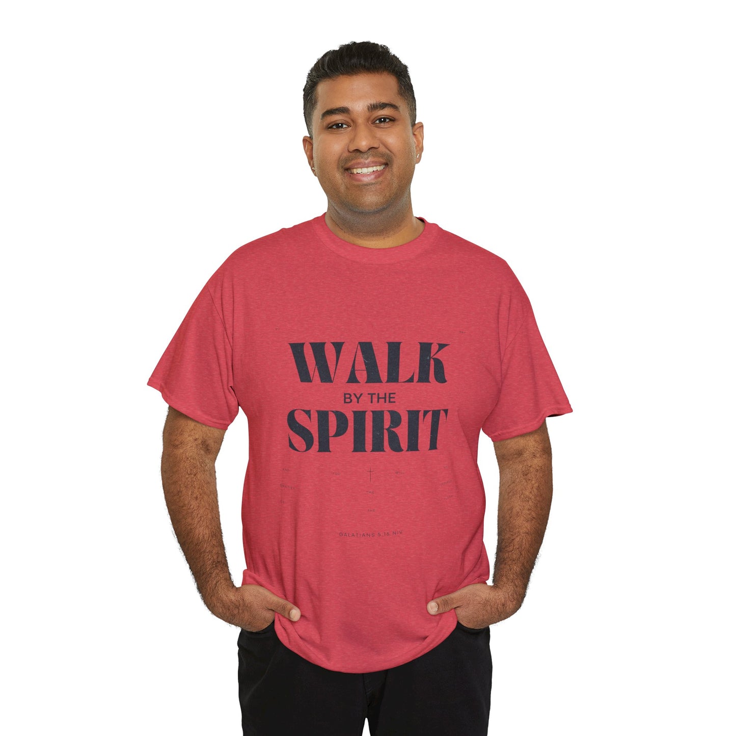 Walk by the Spirit - Galatians 5:16 Tee | Unisex Heavy Cotton Christian Shirt