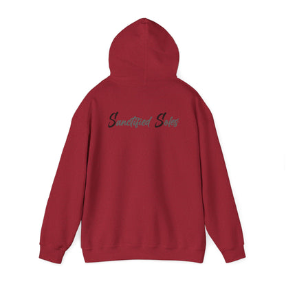 Hooded Sweatshirt - Elegant 'Sanctified Soles' Design for Faithful Believers