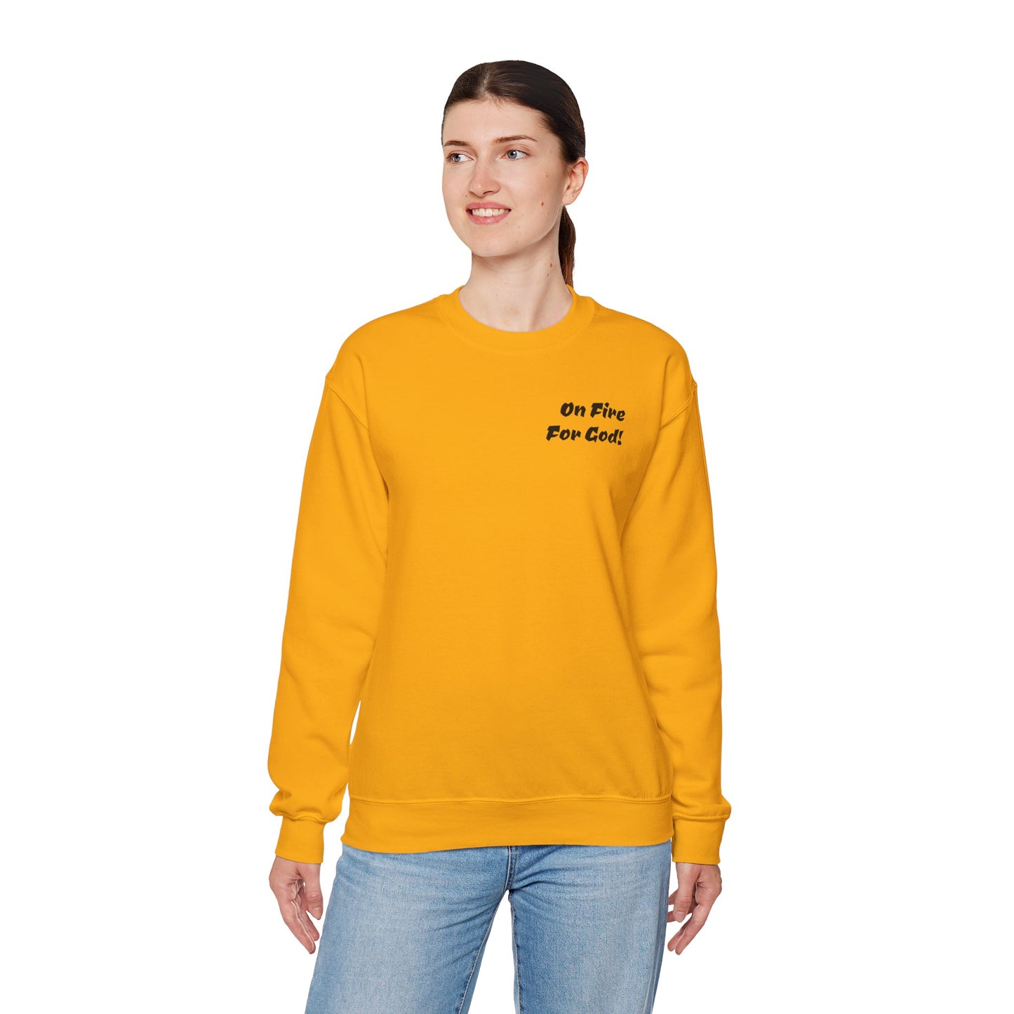 On Fire For God! Crewneck Sweatshirt