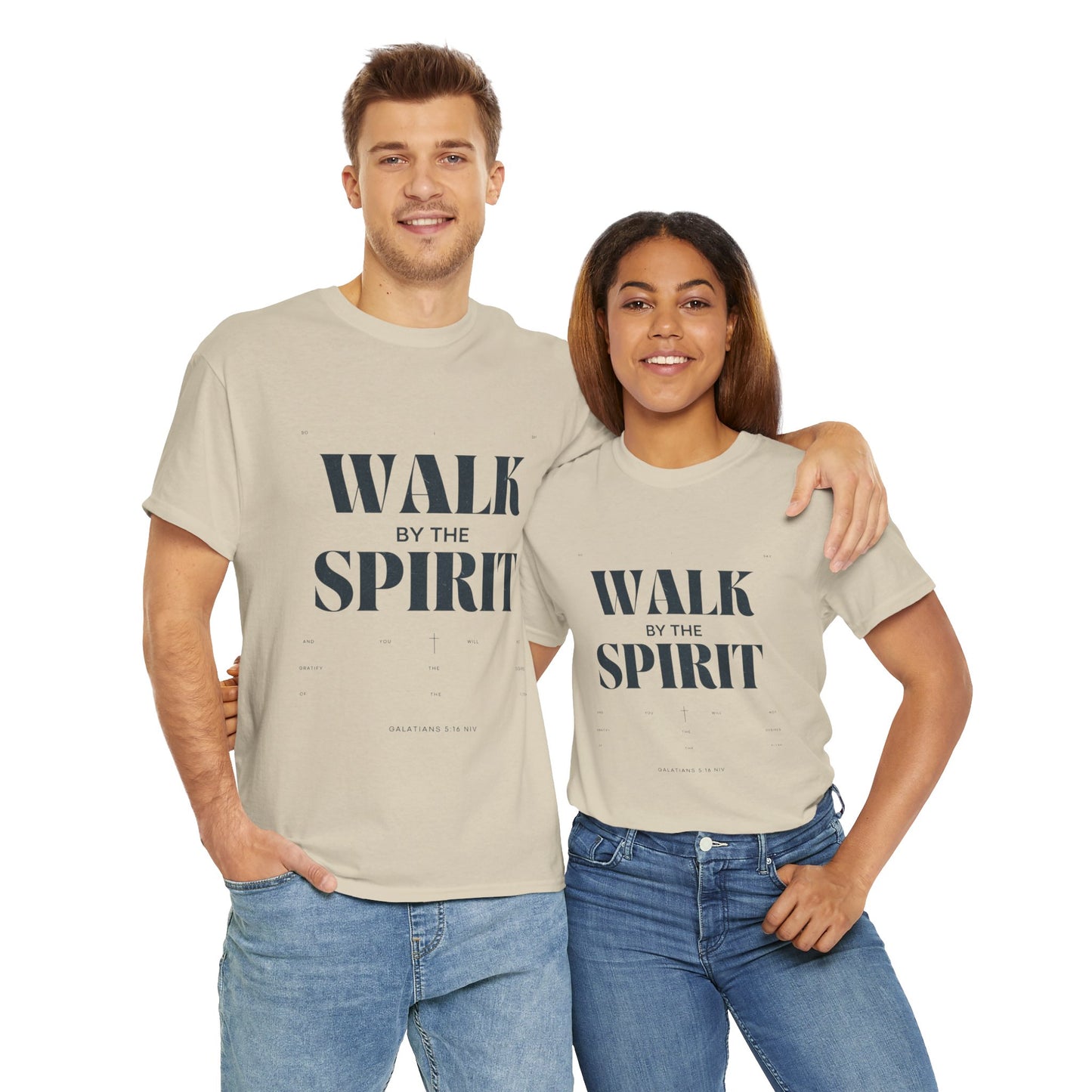 Walk by the Spirit - Galatians 5:16 Tee | Unisex Heavy Cotton Christian Shirt