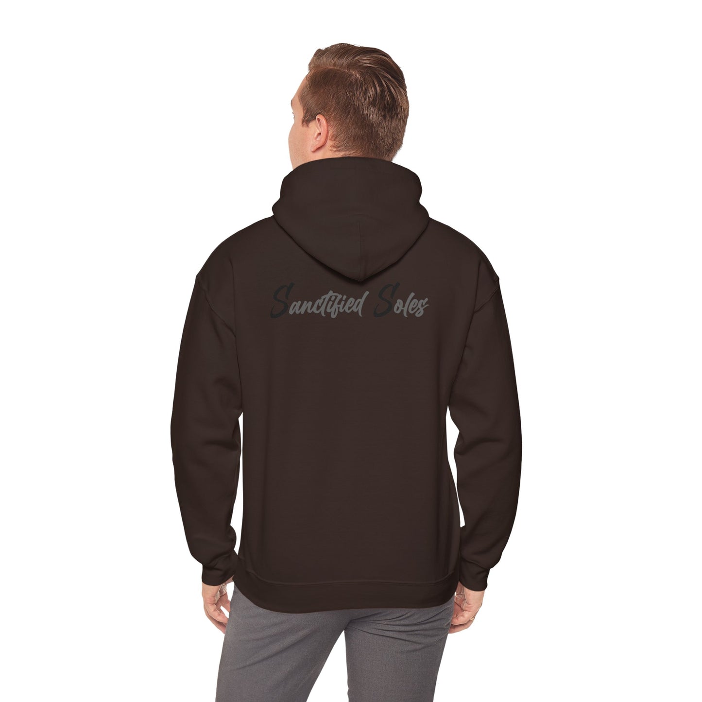 Hooded Sweatshirt - Elegant 'Sanctified Soles' Design for Faithful Believers