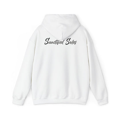 Hooded Sweatshirt - Elegant 'Sanctified Soles' Design for Faithful Believers