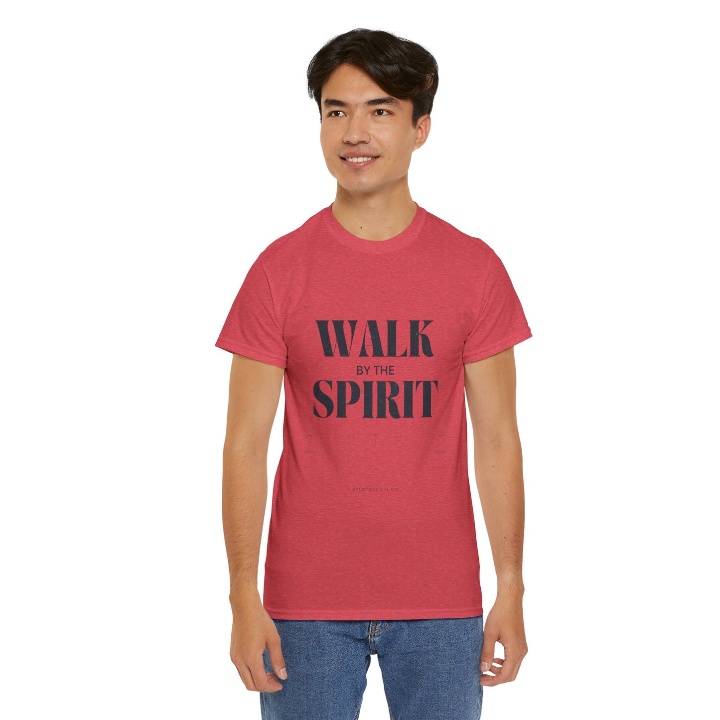 Walk by the Spirit - Galatians 5:16 Tee | Unisex Heavy Cotton Christian Shirt
