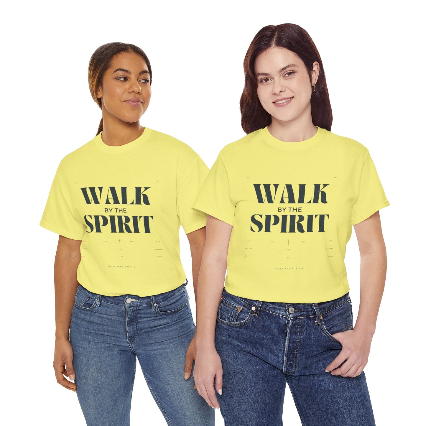 Walk by the Spirit - Galatians 5:16 Tee | Unisex Heavy Cotton Christian Shirt
