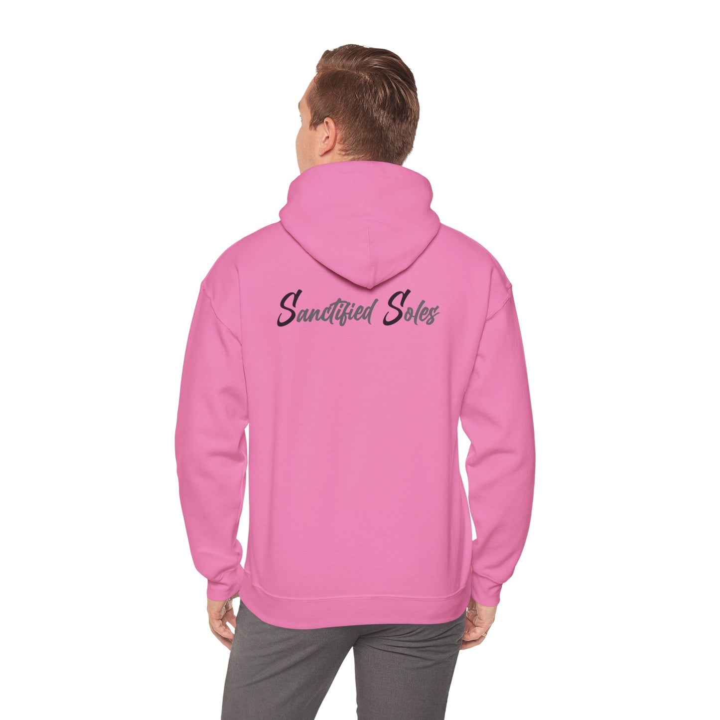 Hooded Sweatshirt - Elegant 'Sanctified Soles' Design for Faithful Believers