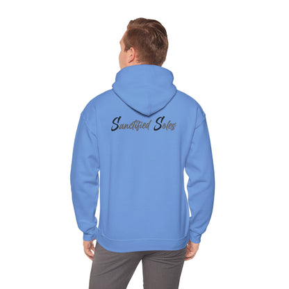 Hooded Sweatshirt - Elegant 'Sanctified Soles' Design for Faithful Believers