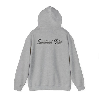 Hooded Sweatshirt - Elegant 'Sanctified Soles' Design for Faithful Believers