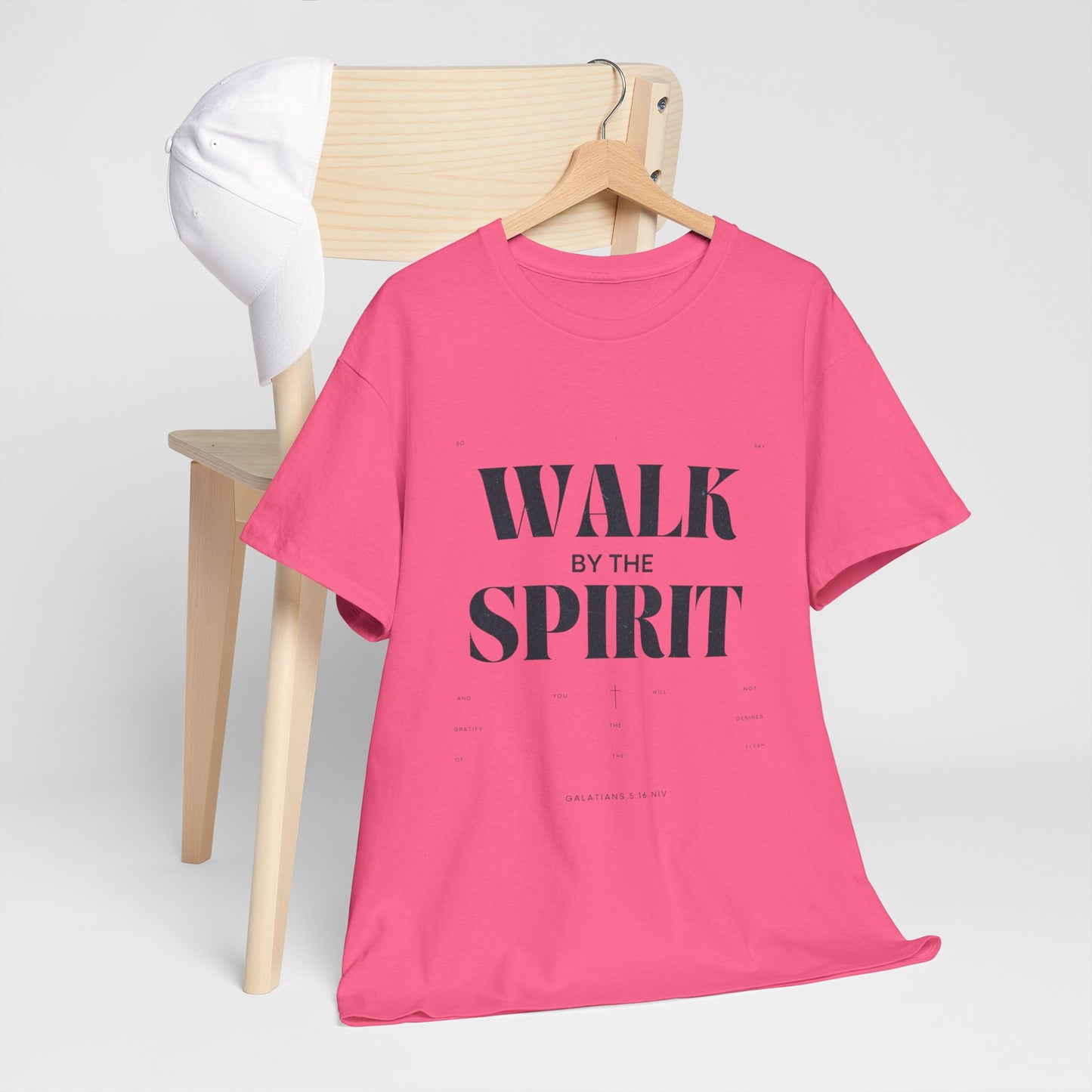 Walk by the Spirit - Galatians 5:16 Tee | Unisex Heavy Cotton Christian Shirt