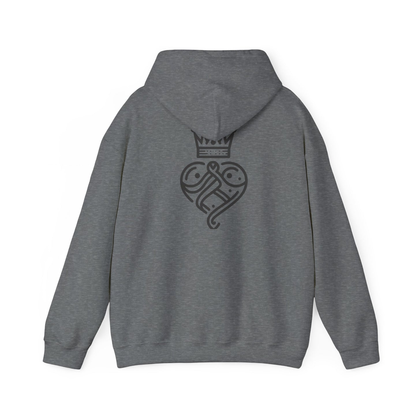 Crown Heart Hoodie - Royal & Redeemed Sanctified Soles Design