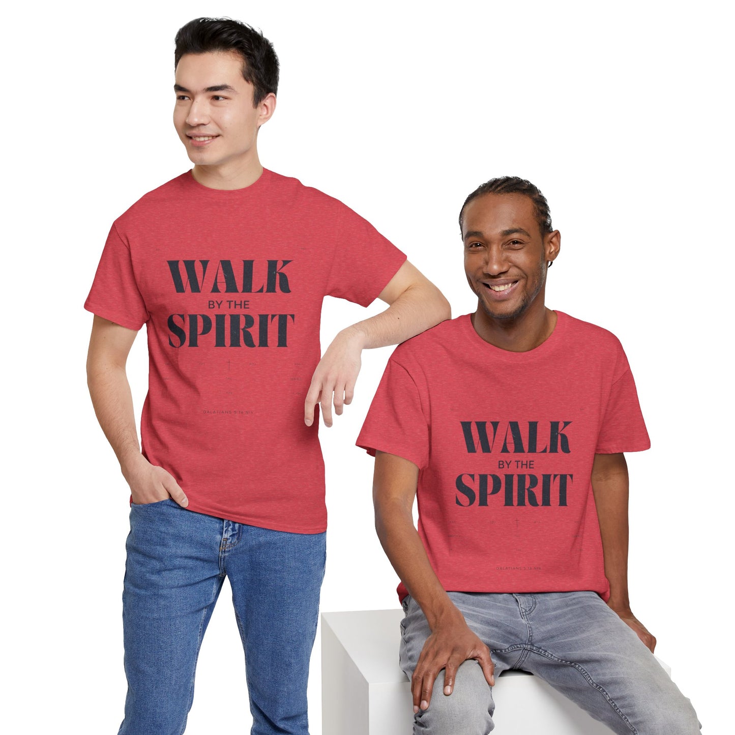 Walk by the Spirit - Galatians 5:16 Tee | Unisex Heavy Cotton Christian Shirt