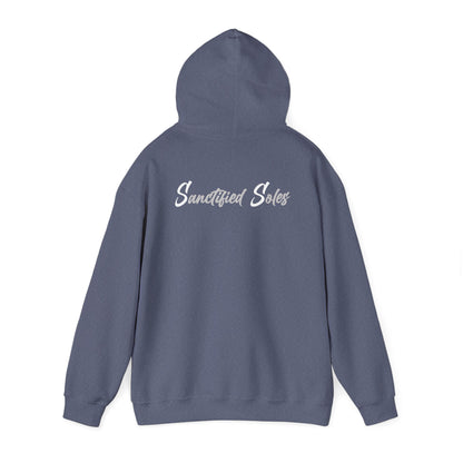 Hooded Sweatshirt - Elegant 'Sanctified Soles' Design for Faithful Believers