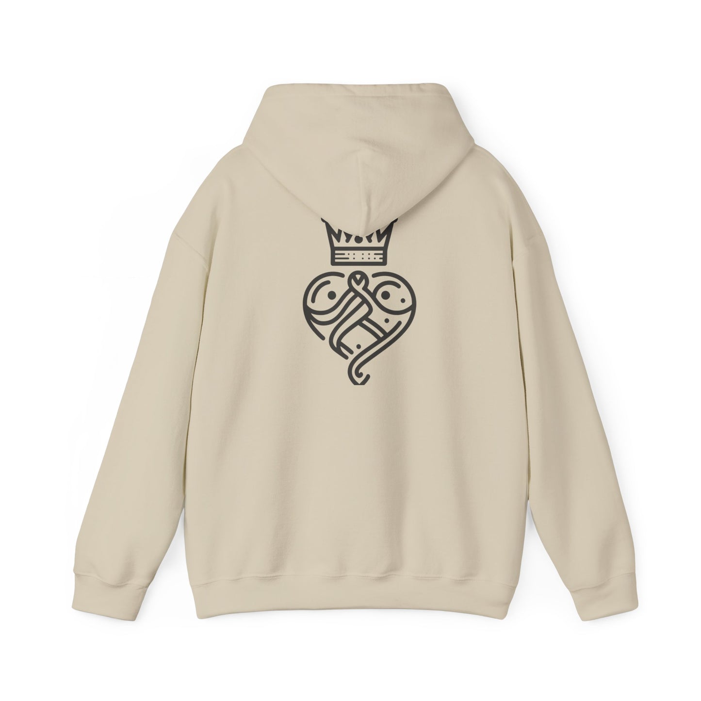 Crown Heart Hoodie - Royal & Redeemed Sanctified Soles Design