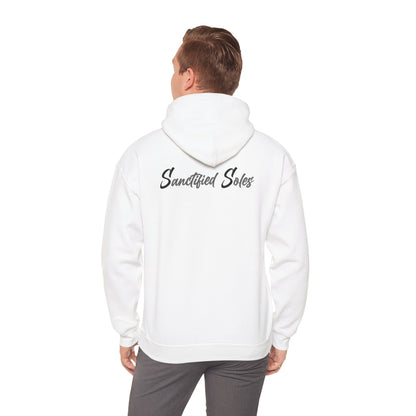 Hooded Sweatshirt - Elegant 'Sanctified Soles' Design for Faithful Believers