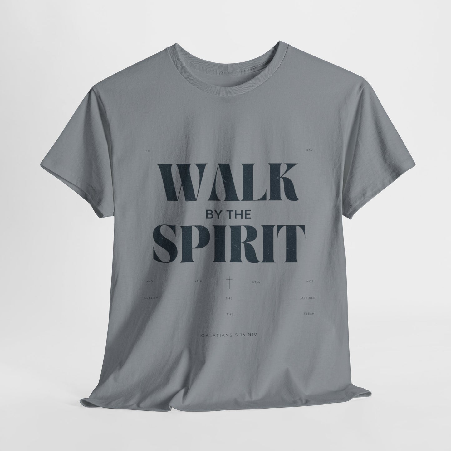 Walk by the Spirit - Galatians 5:16 Tee | Unisex Heavy Cotton Christian Shirt