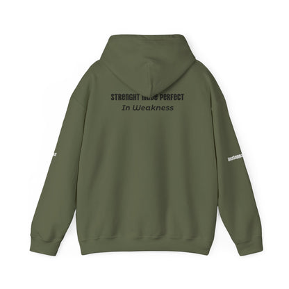 Christian Hoodie - Strength in Weakness Design