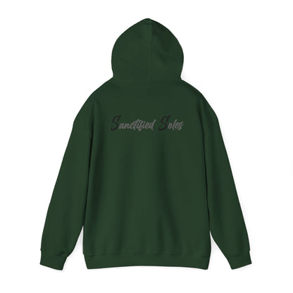 Hooded Sweatshirt - Elegant 'Sanctified Soles' Design for Faithful Believers