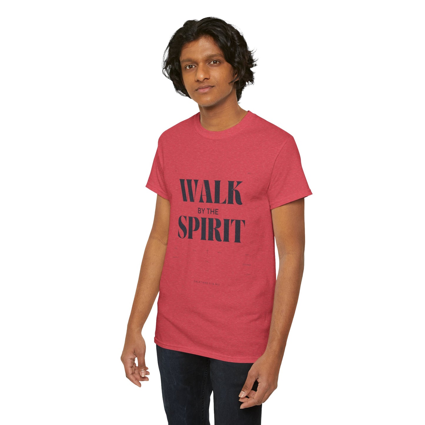 Walk by the Spirit - Galatians 5:16 Tee | Unisex Heavy Cotton Christian Shirt