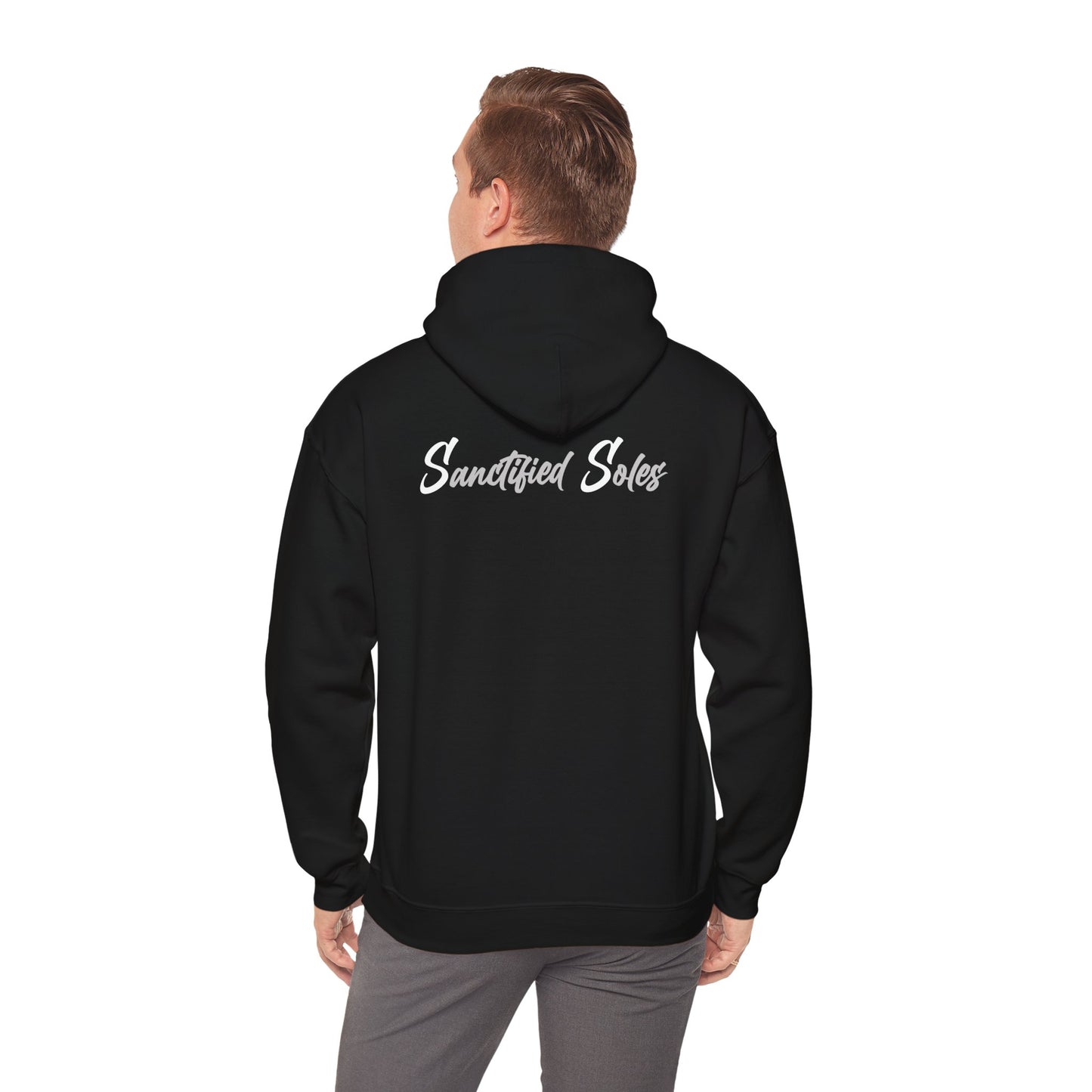 Hooded Sweatshirt - Elegant 'Sanctified Soles' Design for Faithful Believers