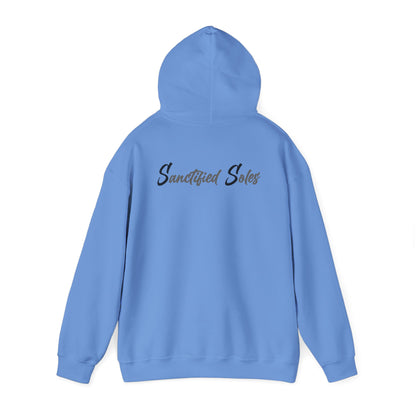 Hooded Sweatshirt - Elegant 'Sanctified Soles' Design for Faithful Believers